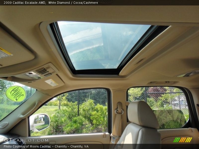 White Diamond / Cocoa/Cashmere 2009 Cadillac Escalade AWD