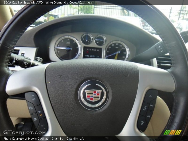 White Diamond / Cocoa/Cashmere 2009 Cadillac Escalade AWD