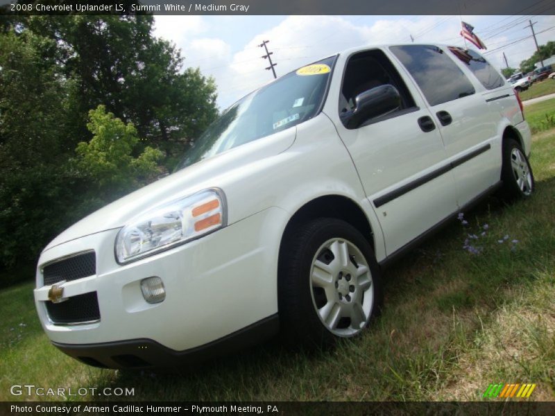 Summit White / Medium Gray 2008 Chevrolet Uplander LS