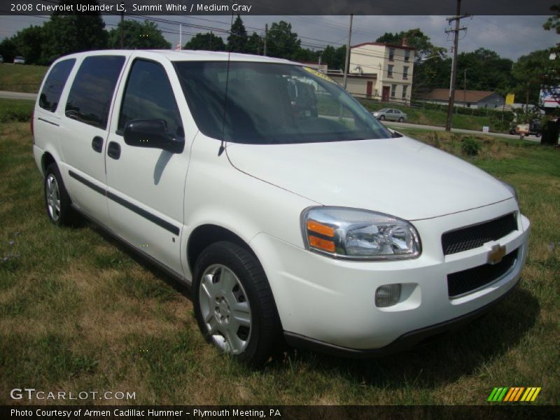 Summit White / Medium Gray 2008 Chevrolet Uplander LS