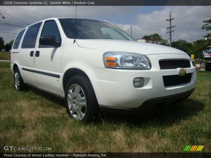 Summit White / Medium Gray 2008 Chevrolet Uplander LS