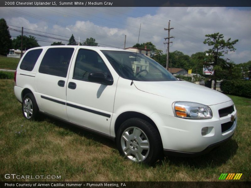 Summit White / Medium Gray 2008 Chevrolet Uplander LS