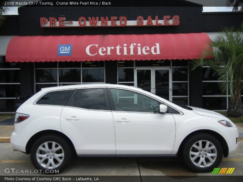 Crystal White Pearl Mica / Black 2008 Mazda CX-7 Touring