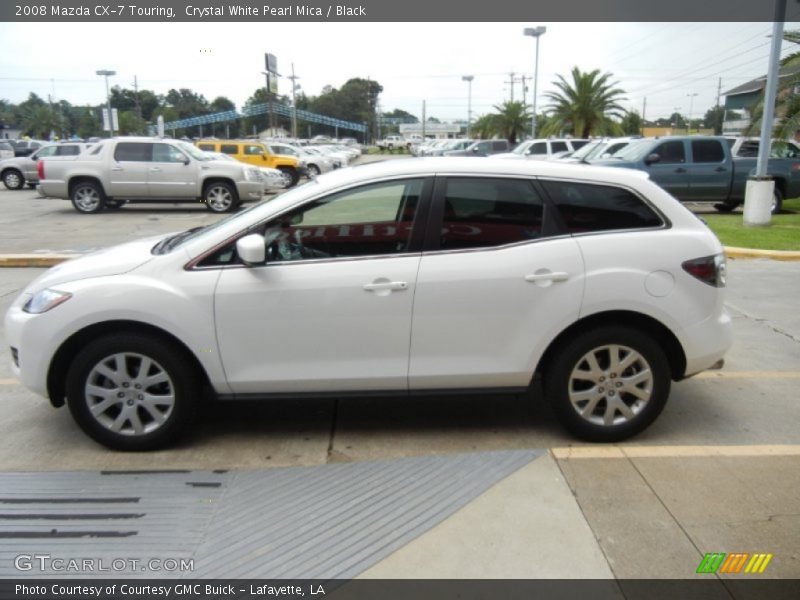 Crystal White Pearl Mica / Black 2008 Mazda CX-7 Touring