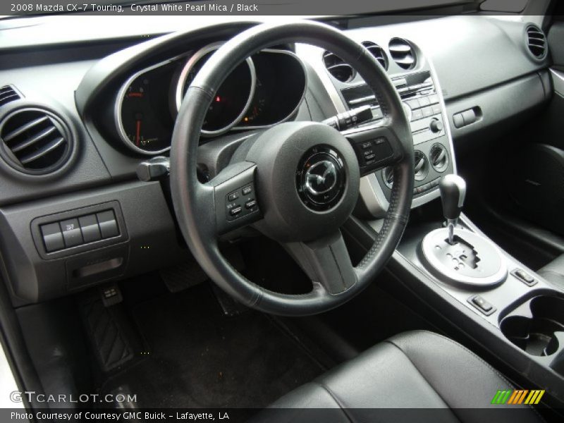 Crystal White Pearl Mica / Black 2008 Mazda CX-7 Touring
