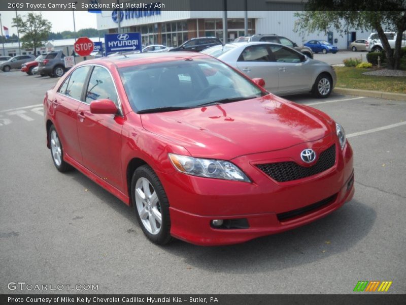 Barcelona Red Metallic / Ash 2009 Toyota Camry SE