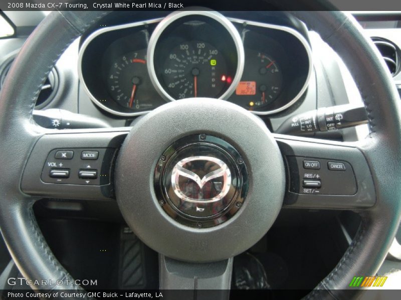 Crystal White Pearl Mica / Black 2008 Mazda CX-7 Touring
