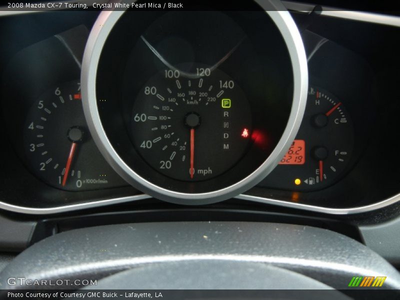 Crystal White Pearl Mica / Black 2008 Mazda CX-7 Touring