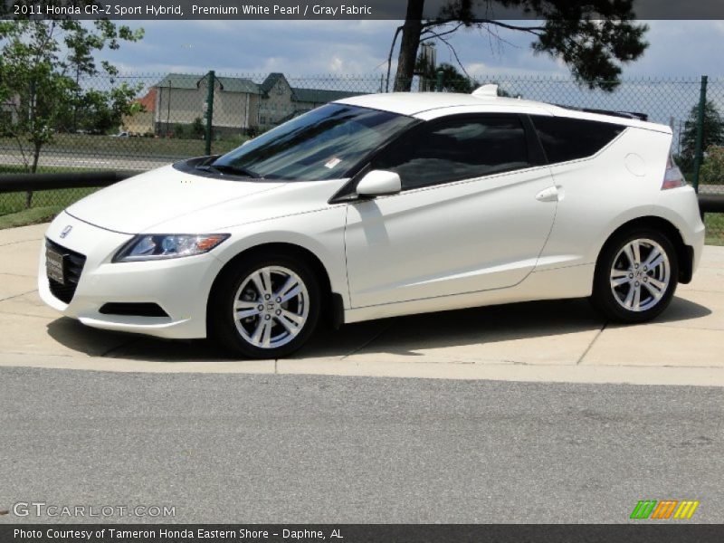 Premium White Pearl / Gray Fabric 2011 Honda CR-Z Sport Hybrid