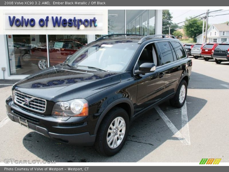 Ember Black Metallic / Off Black 2008 Volvo XC90 3.2 AWD