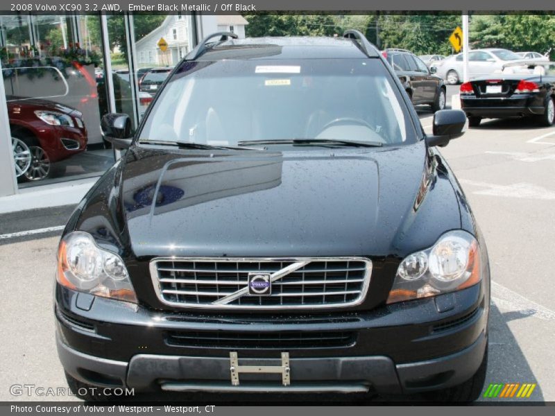 Ember Black Metallic / Off Black 2008 Volvo XC90 3.2 AWD