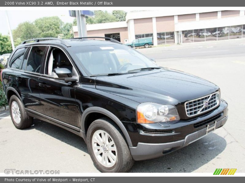 Ember Black Metallic / Off Black 2008 Volvo XC90 3.2 AWD