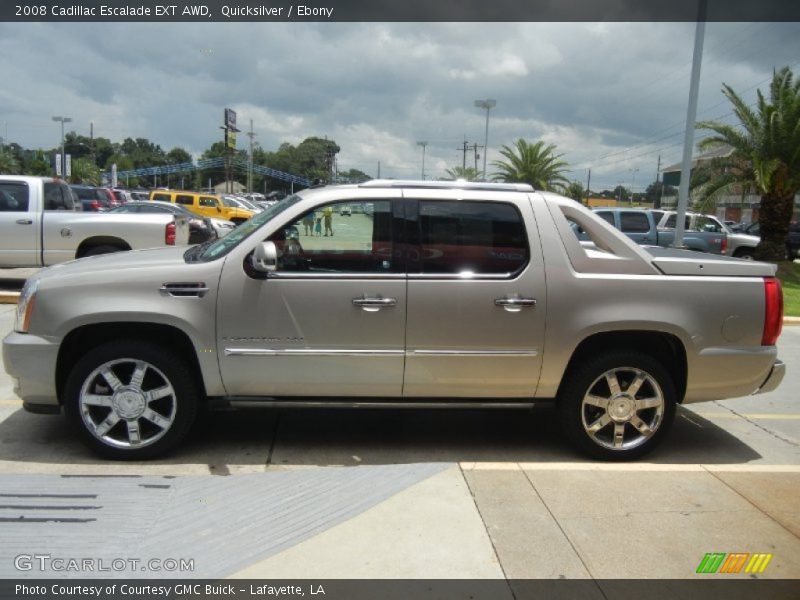 Quicksilver / Ebony 2008 Cadillac Escalade EXT AWD