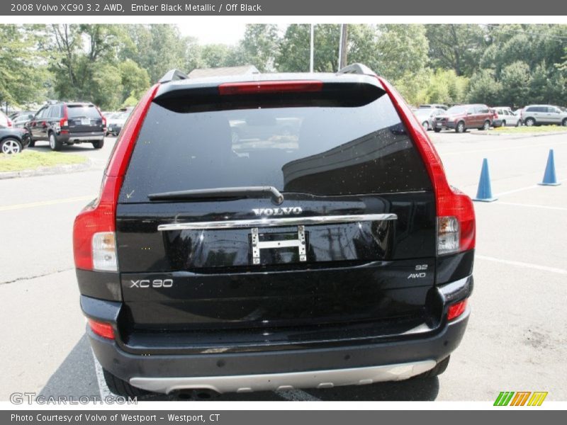 Ember Black Metallic / Off Black 2008 Volvo XC90 3.2 AWD