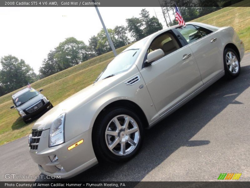 Gold Mist / Cashmere 2008 Cadillac STS 4 V6 AWD