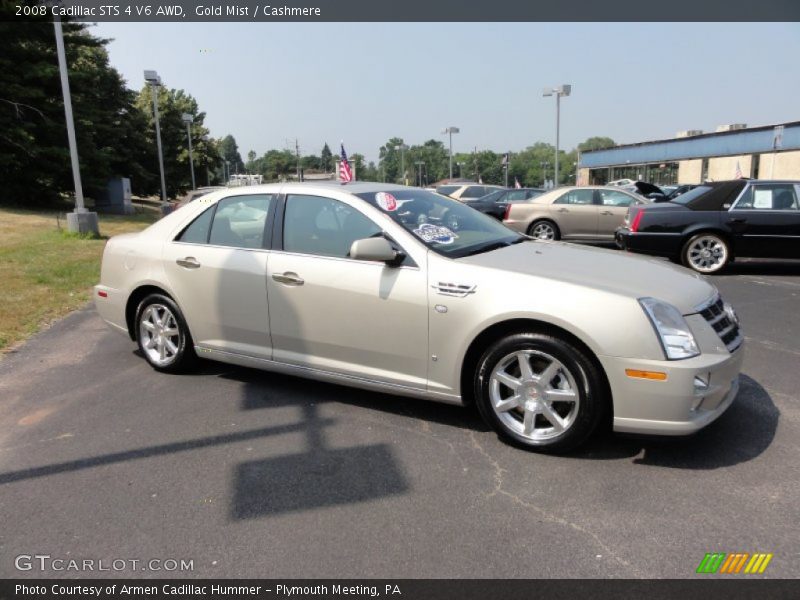 Gold Mist / Cashmere 2008 Cadillac STS 4 V6 AWD