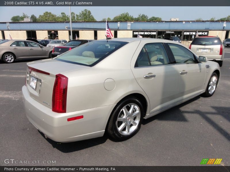 Gold Mist / Cashmere 2008 Cadillac STS 4 V6 AWD