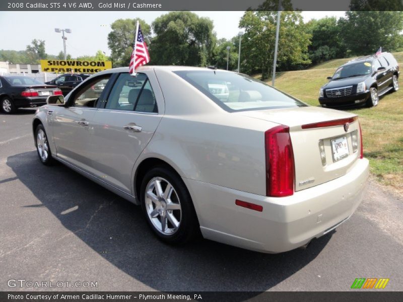 Gold Mist / Cashmere 2008 Cadillac STS 4 V6 AWD