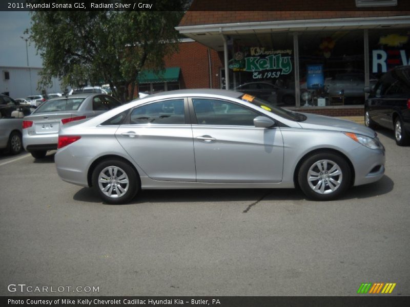 Radiant Silver / Gray 2011 Hyundai Sonata GLS