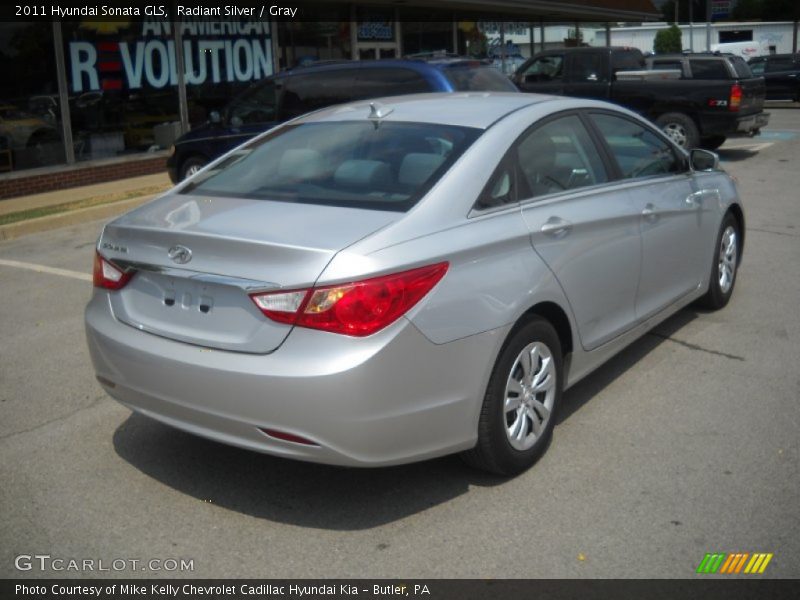 Radiant Silver / Gray 2011 Hyundai Sonata GLS
