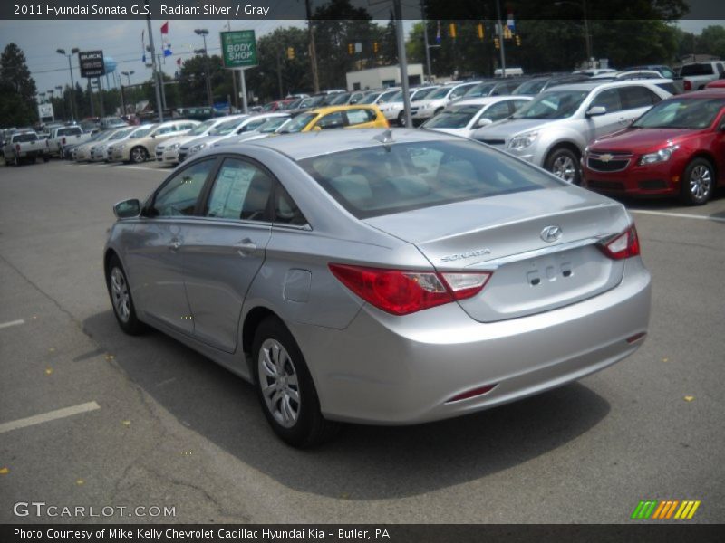 Radiant Silver / Gray 2011 Hyundai Sonata GLS