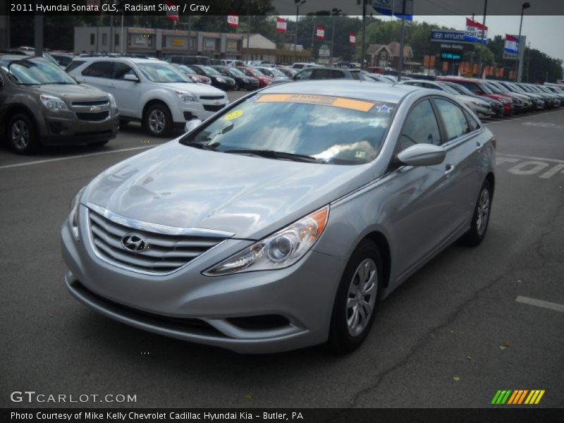 Radiant Silver / Gray 2011 Hyundai Sonata GLS