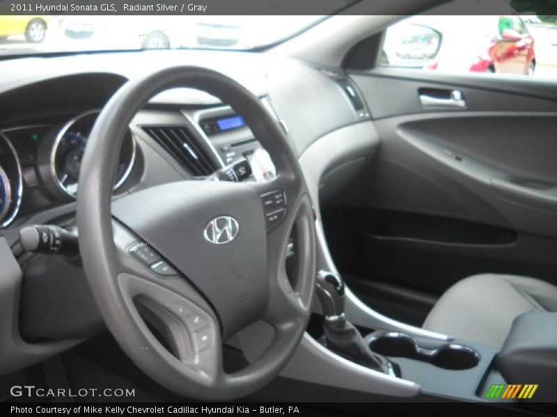 Radiant Silver / Gray 2011 Hyundai Sonata GLS
