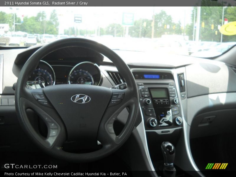 Radiant Silver / Gray 2011 Hyundai Sonata GLS