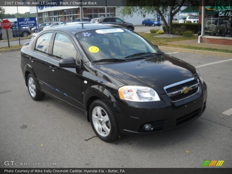 Black / Charcoal Black 2007 Chevrolet Aveo LT Sedan