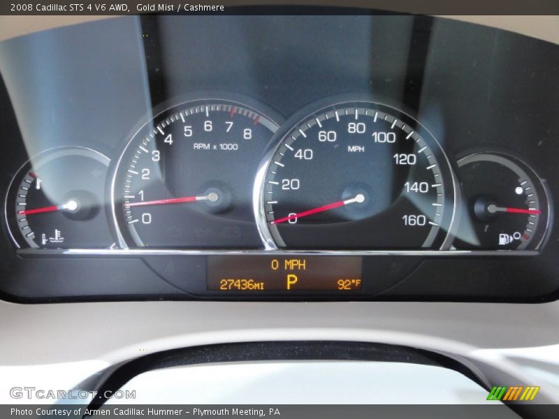  2008 STS 4 V6 AWD 4 V6 AWD Gauges