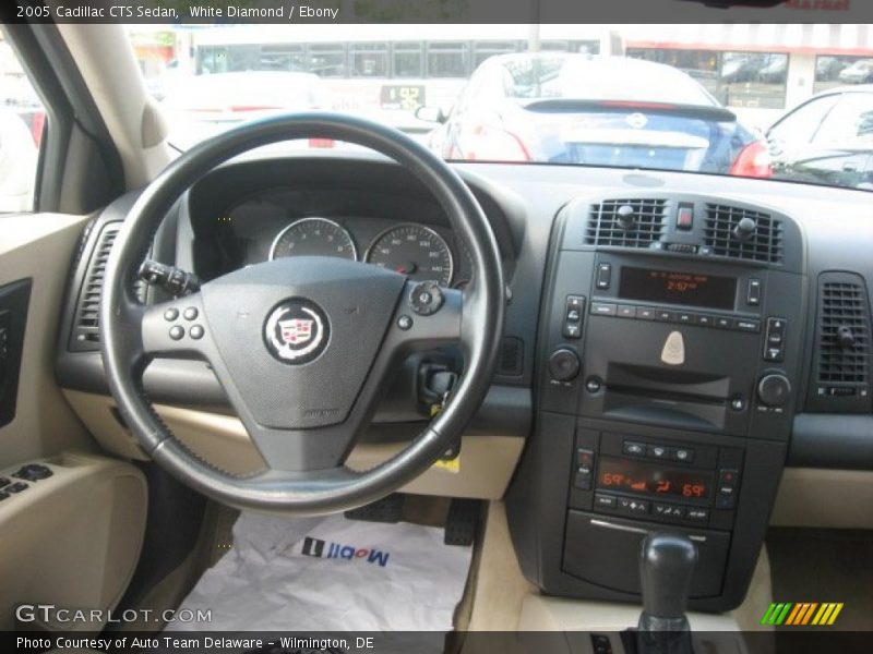White Diamond / Ebony 2005 Cadillac CTS Sedan