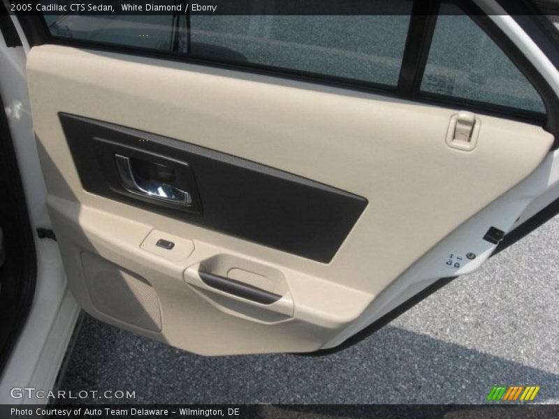 White Diamond / Ebony 2005 Cadillac CTS Sedan