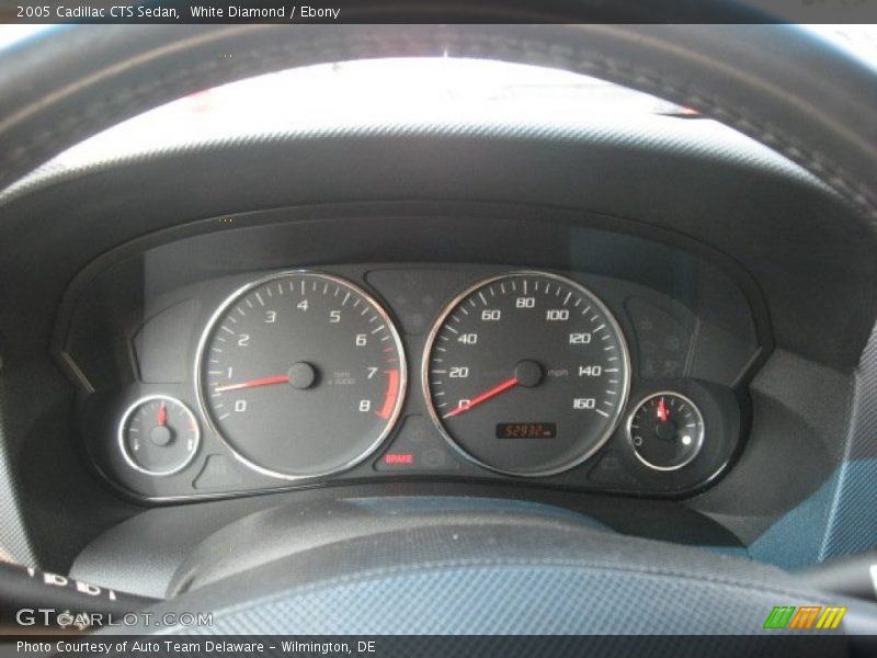 White Diamond / Ebony 2005 Cadillac CTS Sedan