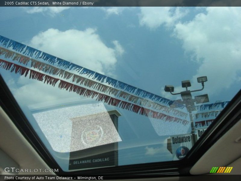 White Diamond / Ebony 2005 Cadillac CTS Sedan