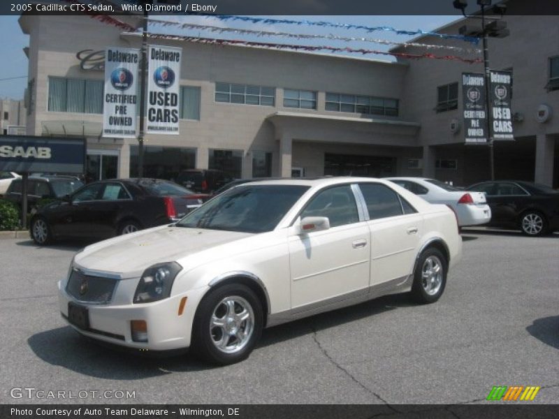 White Diamond / Ebony 2005 Cadillac CTS Sedan
