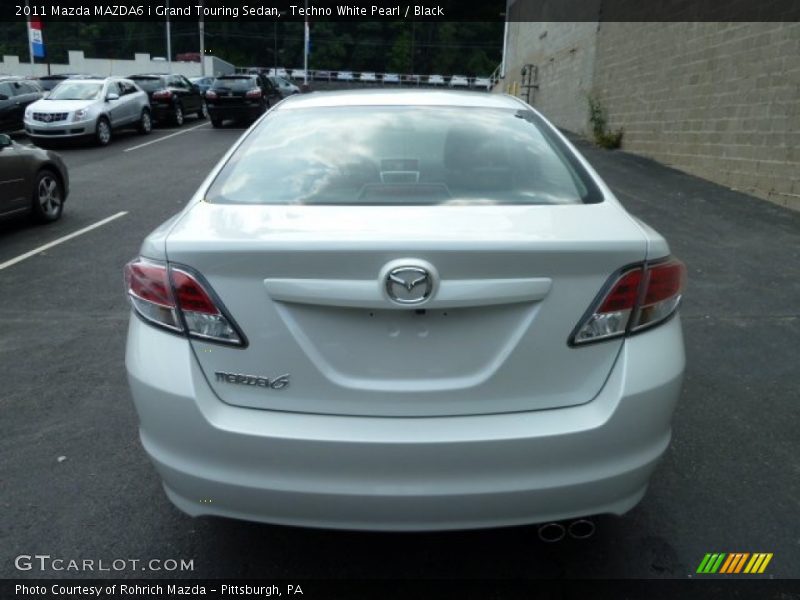 Techno White Pearl / Black 2011 Mazda MAZDA6 i Grand Touring Sedan