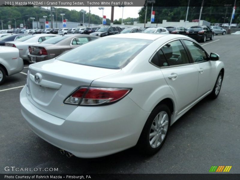 Techno White Pearl / Black 2011 Mazda MAZDA6 i Grand Touring Sedan