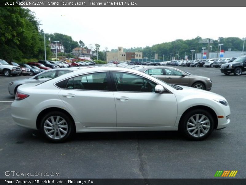 Techno White Pearl / Black 2011 Mazda MAZDA6 i Grand Touring Sedan