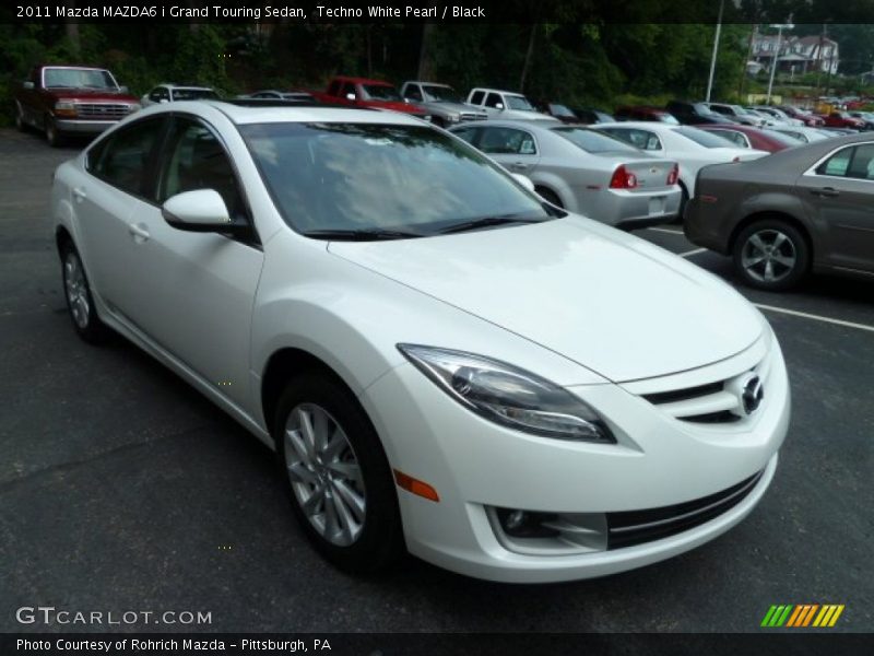Techno White Pearl / Black 2011 Mazda MAZDA6 i Grand Touring Sedan