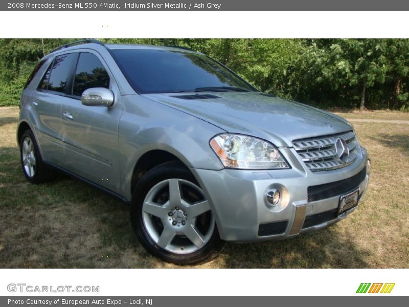 Iridium Silver Metallic / Ash Grey 2008 Mercedes-Benz ML 550 4Matic