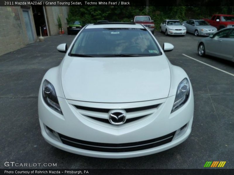 Techno White Pearl / Black 2011 Mazda MAZDA6 i Grand Touring Sedan