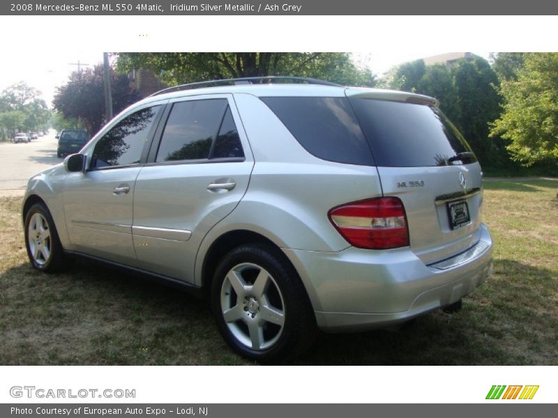 Iridium Silver Metallic / Ash Grey 2008 Mercedes-Benz ML 550 4Matic