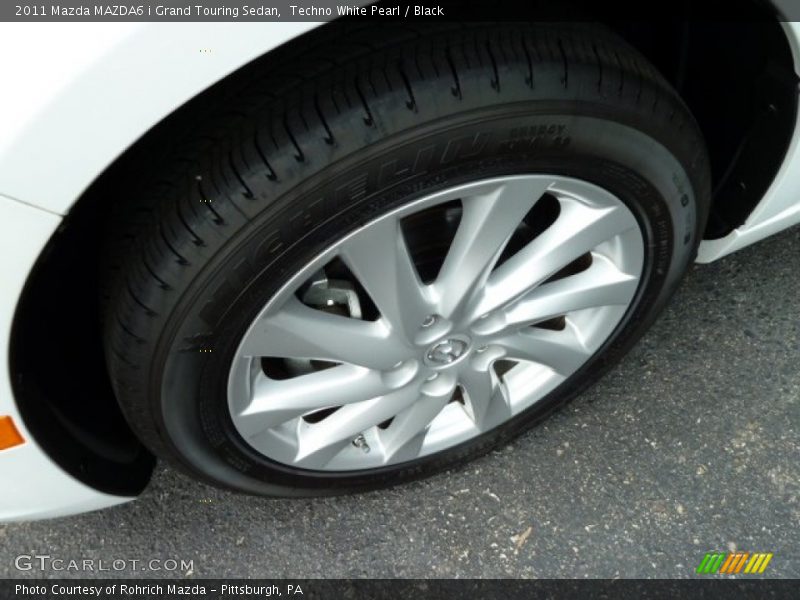 Techno White Pearl / Black 2011 Mazda MAZDA6 i Grand Touring Sedan