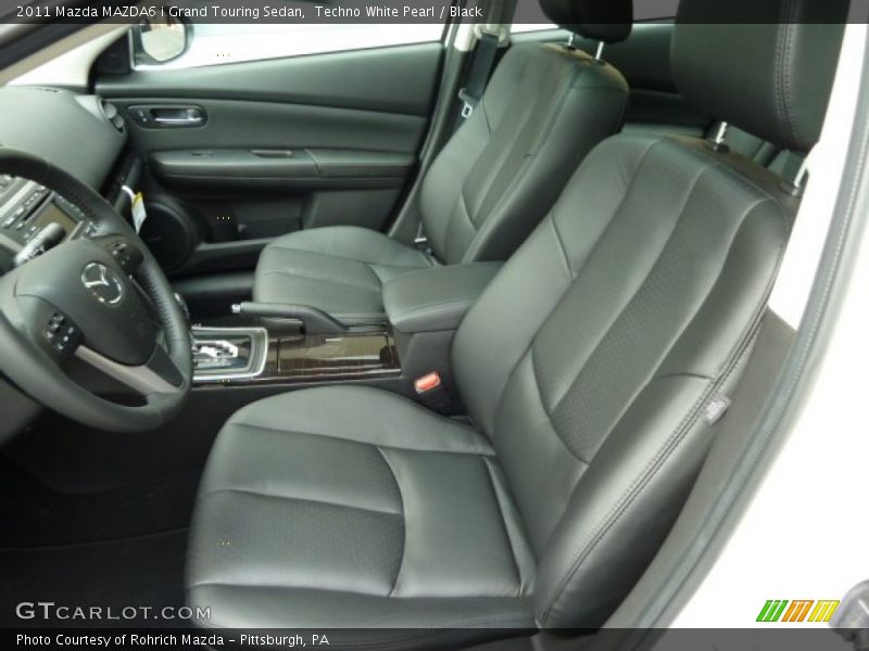 Techno White Pearl / Black 2011 Mazda MAZDA6 i Grand Touring Sedan