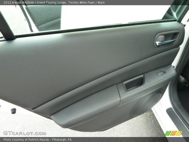 Techno White Pearl / Black 2011 Mazda MAZDA6 i Grand Touring Sedan