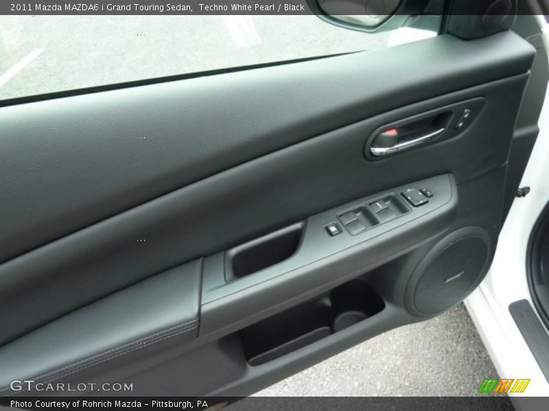 Techno White Pearl / Black 2011 Mazda MAZDA6 i Grand Touring Sedan