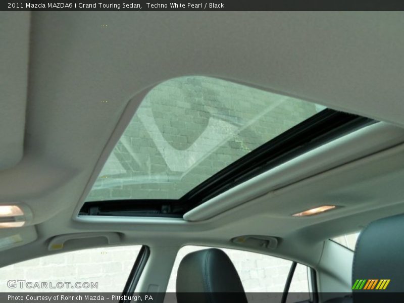 Techno White Pearl / Black 2011 Mazda MAZDA6 i Grand Touring Sedan