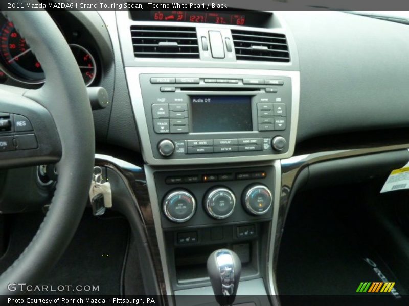 Techno White Pearl / Black 2011 Mazda MAZDA6 i Grand Touring Sedan