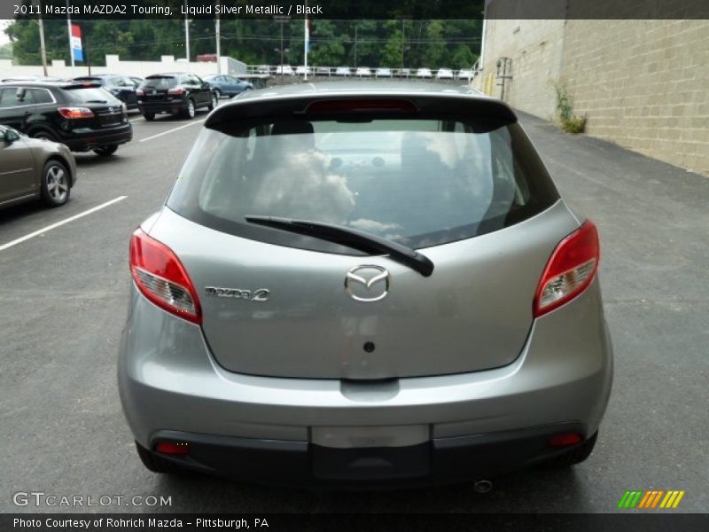 Liquid Silver Metallic / Black 2011 Mazda MAZDA2 Touring