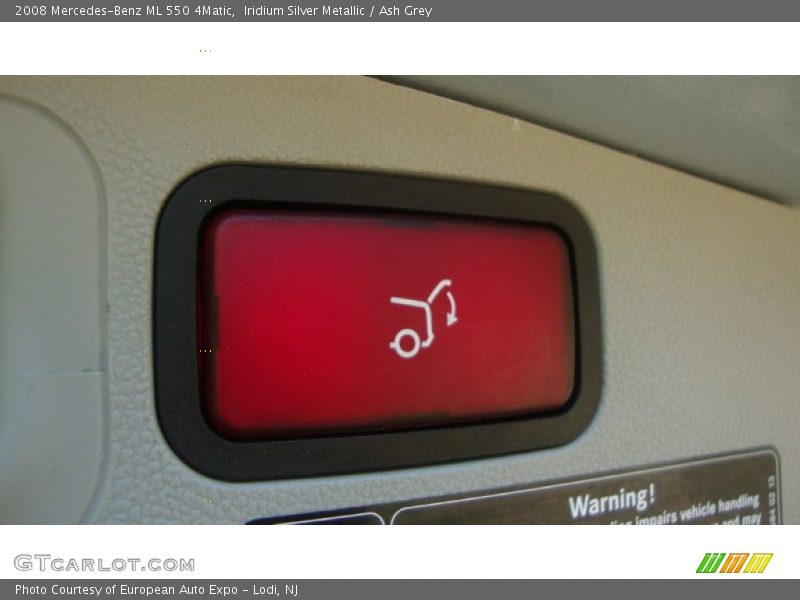 Iridium Silver Metallic / Ash Grey 2008 Mercedes-Benz ML 550 4Matic